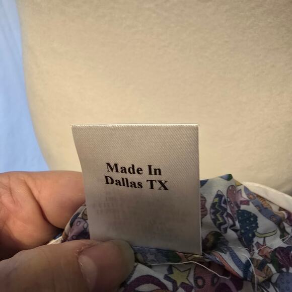 Tish Cox Khloe Mushroom Top MultiColor Artsy Hippie Whimsical Boho Chic Sz S NWT - Picture 9 of 9